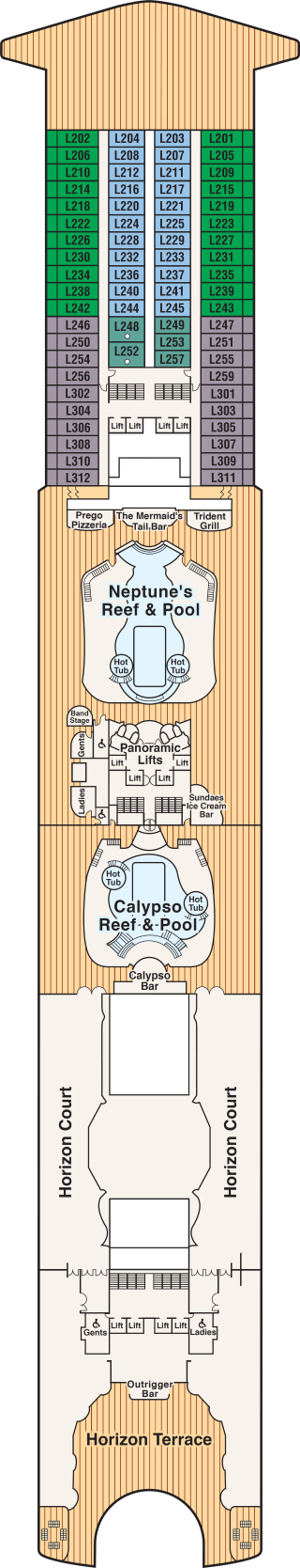 Plan for 14 - Lido Deck