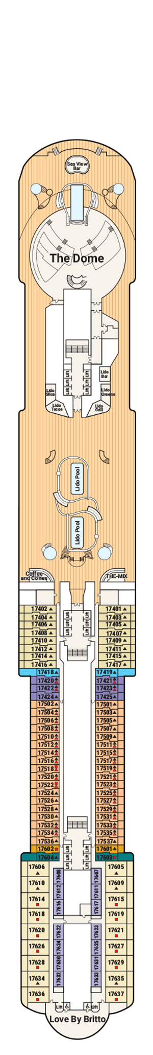 Plan for Deck 17