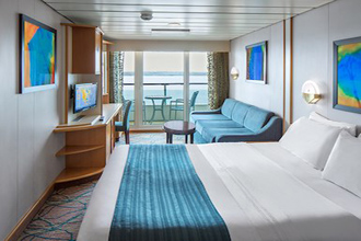 Sample Cabin Image for Category Code 2B (Spacious Ocean View Balcony)