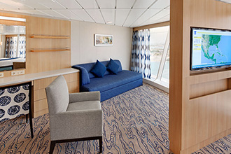 Sample Cabin Image for Category Code VP (Ocean View Panoramic Suite (No Balcony))