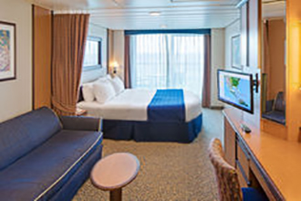 Sample Cabin Image for Category Code 1B (Spacious Ocean View Balcony)